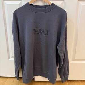 Taylor Swift The Eras Tour Navy Crewneck Sweatshirt Size M Official Merch